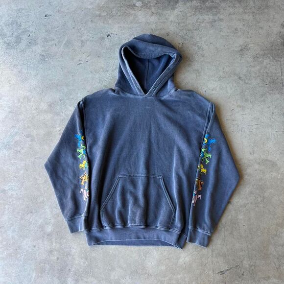 Grateful Dead Grey Hoodie With Sleevehits Men size S Small - Picture 1 of 2